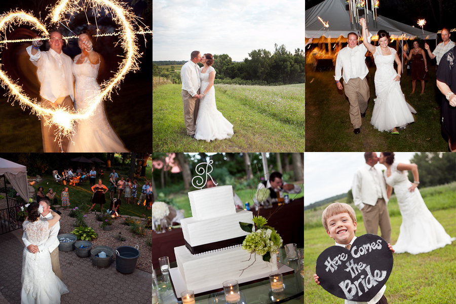 denton wedding photographer outdoor wedding reception photos